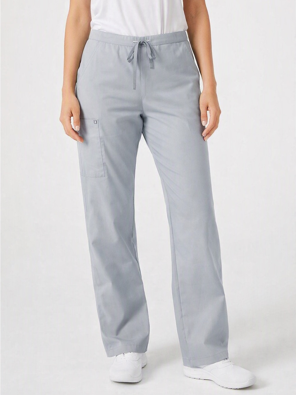 EUC FIGS Yola Cargo Scrub Pants | Slate Blue Women's Small Tall